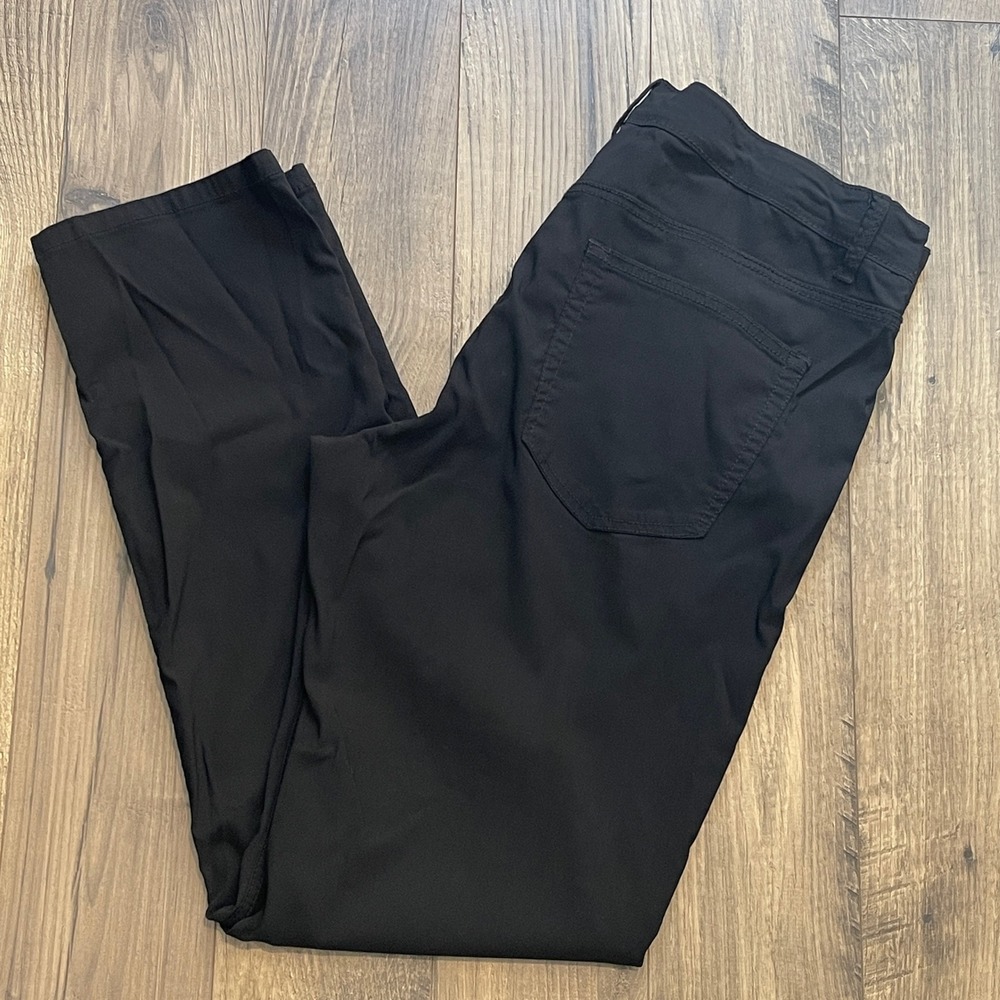Tailor Vintage Canaan Slim Fit Black Comfort Stretch Pants 38x32 Mens Chinos